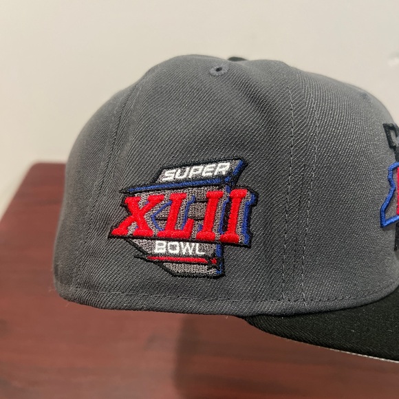 New Era, 59Fifty Fitted Hat, New York Giants, Grey, Black, Blue & Red - Picture 3 of 11